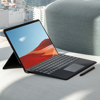 Microsoft 微软 Surface Pro X 13英寸 Windows 10 平板电脑 (2880*1920dpi、SQ1、8GB、128GB SSD、LTE版、典雅黑、MJX-00007)