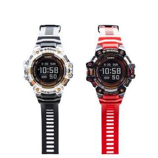 CASIO 卡西欧 G-SQUAD 智能手表 53mm 黑色 红色树脂表带(GPS)