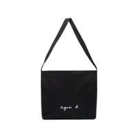 Agnès B. 女士单肩帆布包 N249VSA9 黑色 大号