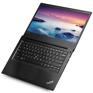 ThinkPad 思考本 E480 14英寸 轻薄本 黑色(酷睿i5-8250U、RX550、8GB、128GB SSD+1TB HDD、1366*768、20KNA002CD)