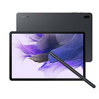 SAMSUNG 三星 Galaxy Tab S7 FE 12.4英寸 Android 平板电脑(2560*1600dpi、骁龙750G、6GB、128GB、LTE版、曜岩黑、SM-T735CZKACHC)