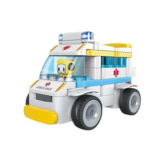 BLOKS 布鲁可积木 交通工具系列 61202 可可百变救护车