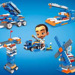 BLOKS 布鲁可积木 交通工具系列 61108 鲁鲁百变吊车