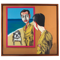 中国嘉德 曾梵志 面具系列1998第17号 179×199cm 布面油画 1998