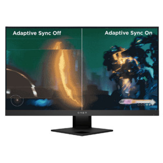 OMEN 暗影精灵 25i 24.5英寸 IPS G-sync FreeSync 显示器 (1920×1080、165Hz、90%DCI-P3、HDR400)