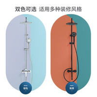 SSWW 浪鲸 卫浴淋浴花洒 方形顶喷 卫生间家用淋浴器 淋浴花洒套装13015 13015时尚淋浴花洒 赠送  免费上门安装