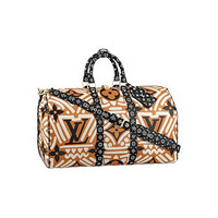 LOUIS VUITTON 路易威登 KEEPALL BANDOULIÈRE系列 旅行袋 M45473 焦糖色 45