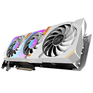 COLORFUL 七彩虹 GeForce RTXT 3060 Ti Ultra W OC LHR 显卡 8GB 白色