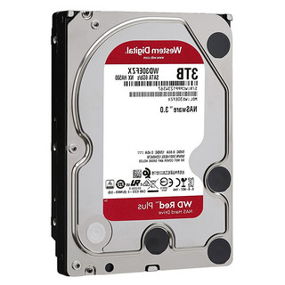 Western Digital 西部数据 红盘Plus系列 NAS硬盘 3TB（SMR、5400rpm、128MB）WD30EFZX