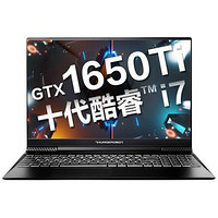 ThundeRobot 雷神 911 Air 星战三代 15.6英寸 游戏本 黑色(酷睿i7-10750H、GTX 1650Ti 4G、8GB、256GB SSD+1TB HDD、1080P、IPS、60Hz)