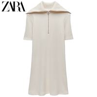ZARA 04770007712 女士迷你白色连衣裙