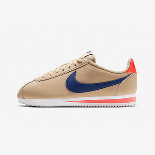 女款运动休闲鞋WMNS CLASSIC CORTEZ LEA 35.5 咖啡/深蓝色