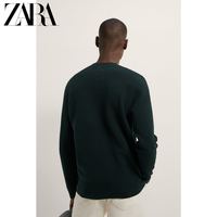 ZARA 08689401529 男装粗横棱纹织物纹理针织衫毛衣
