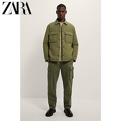 ZARA 03918414505 男装工装风棉服夹克