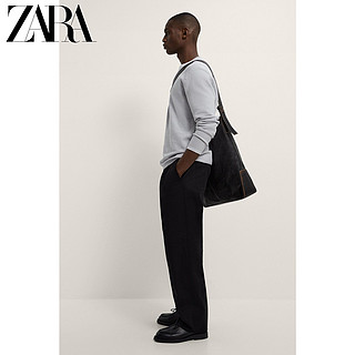 ZARA [折扣季]男装 粗横棱纹织物纹理针织衫毛衣 08689401805