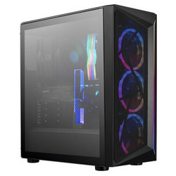 COOLERMASTER 酷冷至尊 CMP510 ARGB ATX机箱 半侧透 黑色