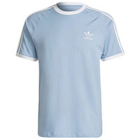 adidas ORIGINALS 3-STRIPES TEE 男子运动T恤 H37759 蓝色 XL