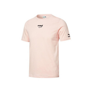 彪马 PUMA 男子 生活系列 PUMA CLUB Graphic Tee 短袖T恤 533197 36 荷花粉 亚洲码 XXL 190/108A