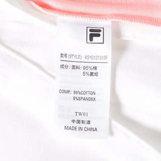 FILA KIDS斐乐女童短袖连衣裙2021夏季新款百褶裙小童公主裙子 标准白-WT 110cm