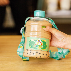 蜜雪冰城雪王mini奶茶桶1000ml2个装