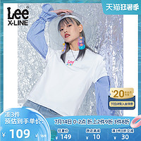 Lee XLINE 21春夏新品标准版型多色logo圆领短袖T恤女L439334LE