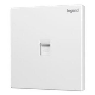 TCL-legrand TCL-罗格朗 罗格朗 LEGRAND 开关插座面板 仕典玉兰白无边框大面板一位电脑/网线插座（超五类）