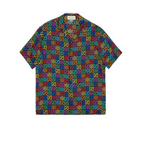 GUCCI 古驰 GG Psychedelic 魔幻跳跳糖系列 男士短袖衬衫 601604 ZADGM 1868