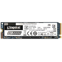 Kingston 金士顿 kc2000 NVMe M.2 固态硬盘 2TB (PCI-E3.0）