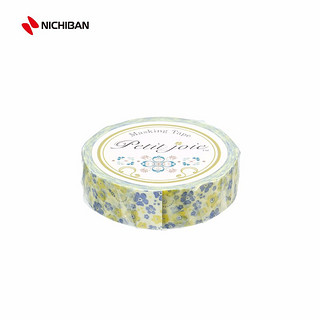 日本(NICHIBAN)和纸胶带 花卉系列 花与蜜蜂 DIY装饰手帐贴纸胶带装饰 PJMT-15S026