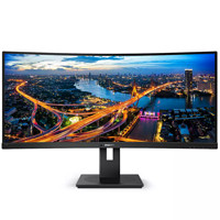 PHILIPS 飞利浦 345B1CR 34英寸 VA 曲面 FreeSync 显示器(3440×1440、100Hz、119%sRGB、HDR10）