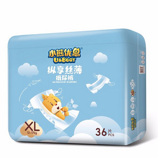 u&Bear 小熊优恩 纵享丝薄系列 纸尿裤 XL36片*2包