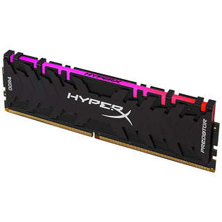 Kingston 金士顿 Predator 掠食者系列 DDR4 3000MHz 台式机内存 灯条 黑色 RGB 16GB HX430C15PB3A/16