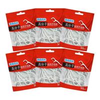 Naisen Caring 奈森克林 高分子细滑牙线棒袋装 50支*6