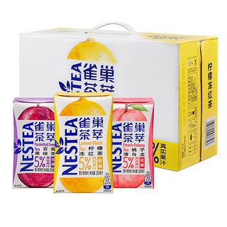 Nestlé 雀巢 茶萃组合装 3口味 250ml*24盒（桃子清乌龙+百香果绿茶+柠檬冻红茶）