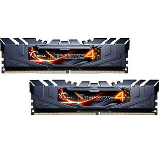 G.SKILL 芝奇 Ripjaws 4系列 DDR4 3200MHz 台式机内存 黑色 8GB F4-3200C16S-8GRKB