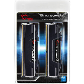 G.SKILL 芝奇 Ripjaws V系列 DDR4 3200MHz 台式机内存 马甲条 宾利黑 16GB 8GBx2 F4-3200C16D-16GVKB