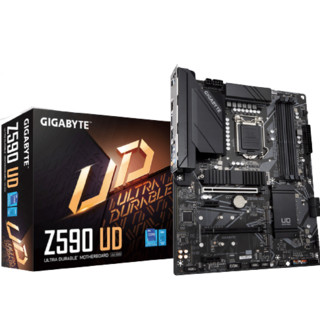 GIGABYTE 技嘉 Z590 UD 耐久大板 MATX主板（intel LGA1200、Z590）+英特尔 酷睿i5-11400F CPU套装