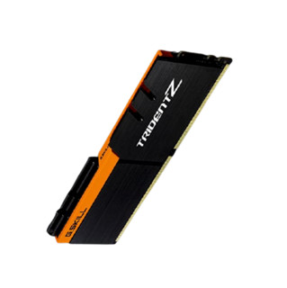 G.SKILL 芝奇 Trident Z三叉戟系列 DDR4 3200MHz 台式机内存 黑橙 32GB 16GB*2 F4-3200C16D-32GTZKO