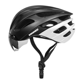 EROADE 自行车头盔套装 白色 L（头盔尾灯+头盔锁+夜间增光镜+强光过滤镜）