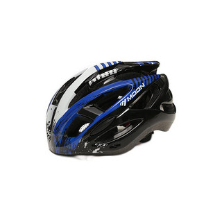 MOON MV88 自行车头盔 黑底兰白 L 两镜片