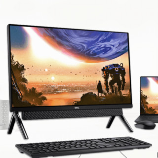 DELL 戴尔 灵越 5400 23.8英寸 商用一体机 黑色 (酷睿i7-1165G7、MX330、8GB、512GB SSD、1920*1080)