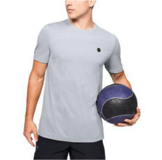 UNDER ARMOUR 安德玛 Rush Seamless Fitted 男子运动T恤 1351448-014 灰色 XXXL