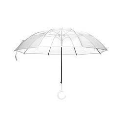 Beneunder 蕉下 透彩透明雨伞女小清新风 便携雨伞长柄伞多彩纯色直柄伞