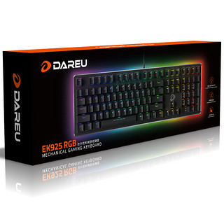 Dareu 达尔优 EK925 108键 有线机械键盘 白色 国产青轴 RGB