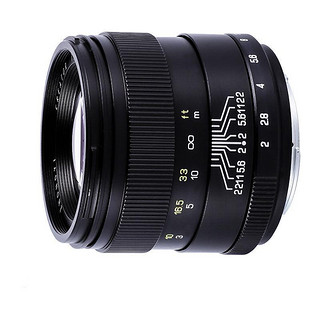 ZHONGYI OPTICAL 中一光学 85mm F2.0 标准定焦镜头 索尼A卡口 55mm+遮光罩+中一高清UV