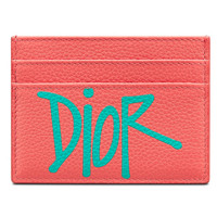 Dior 迪奥 X Shawn Stussy 男士牛皮革钱包 2PUCH001YZS 粉红色