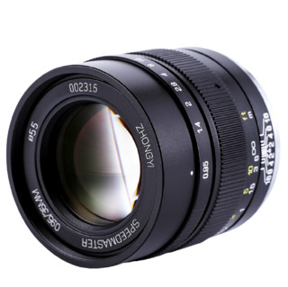 ZHONGYI OPTICAL 中一光学 35mm F0.95 标准定焦镜头 佳能EF-M卡口 55mm 黑色+55mmUV镜