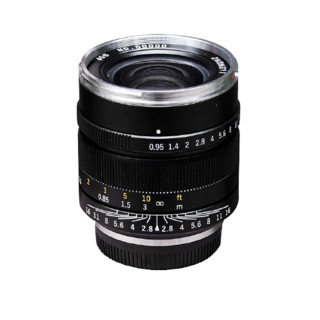 ZHONGYI OPTICAL 中一光学 17mm F0.95 标准定焦镜头 Micro 4/3卡口 58mm 黑色+58mm uv