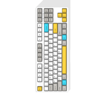 GANSS 迦斯 高斯GS87C/GS104C机械键盘87/104键樱桃轴背光蓝牙机械键盘游戏办公电脑键盘 87C黑色 87键 樱桃红轴
