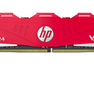 HP 惠普 V6 DDR4 2666MHz 台式机内存 红色 8GB